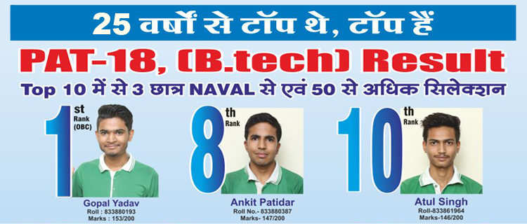NCI - Naval Career Institute is No. 1 Coaching institute for mppat, pat, cpat, aieea, icar, bhu, shiats, cgpat, bupat in indore